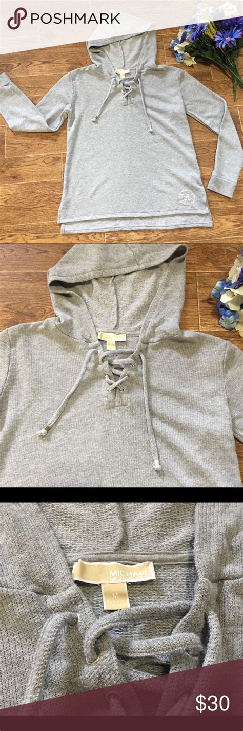 michael kors lace up hoodie|Michael Kors sweat suit.